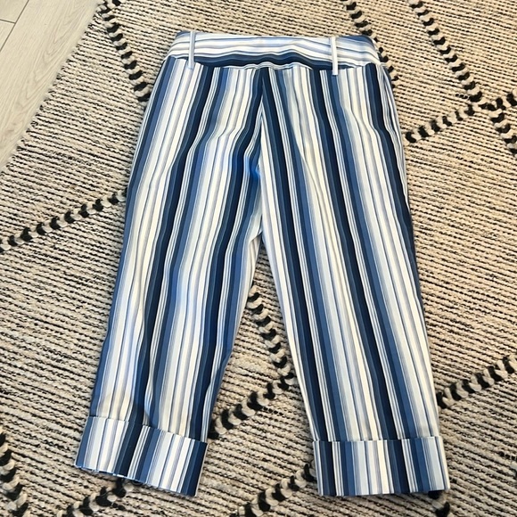 Mixit Stretch,Adorable & Slimming Vertical-Striped Cuffed & Cropped Pant,Size 10 - Picture 2 of 12